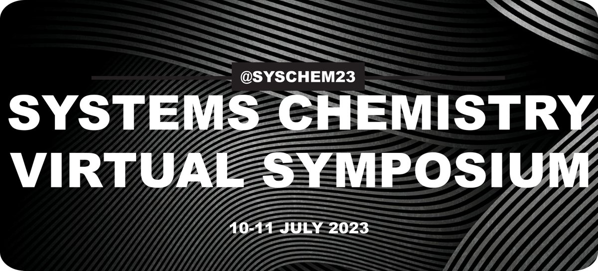 The symposium program is confirmed & 👉 **registrations are OPEN**! You can check the program, register, and submit your poster here: systemschem.com We are looking forward to meet you virtually!