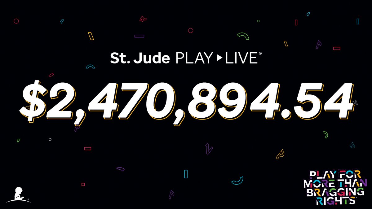 A HUGE thank you to everyone who supported the kids of #StJude during this year's Challenge Season. Together with your amazing communities, we raised $2,470,894.54 for @StJude! Words cannot express our gratitude. You all are legends.❤️