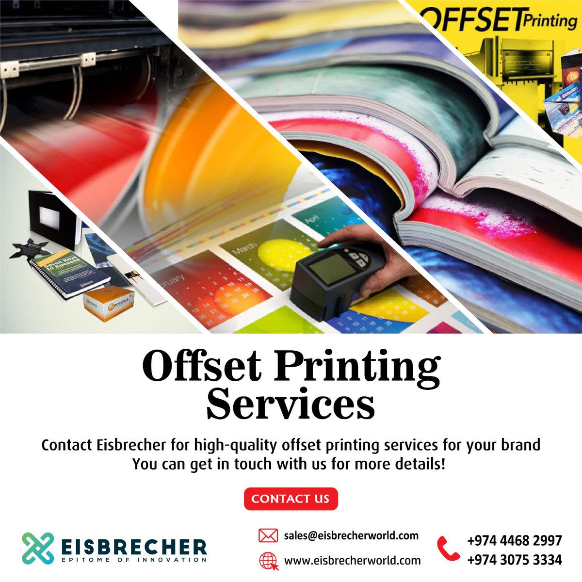 Contact Eisbrecher for high-quality offset printing services for your brand. You can get in touch with us for more details!

Visit: bit.ly/3d6JhqY

#visualmerchandising #trafficsignboard #pylonsignboard #ledsignboard #internalsignboard #floormarkingsign #claddingfacade