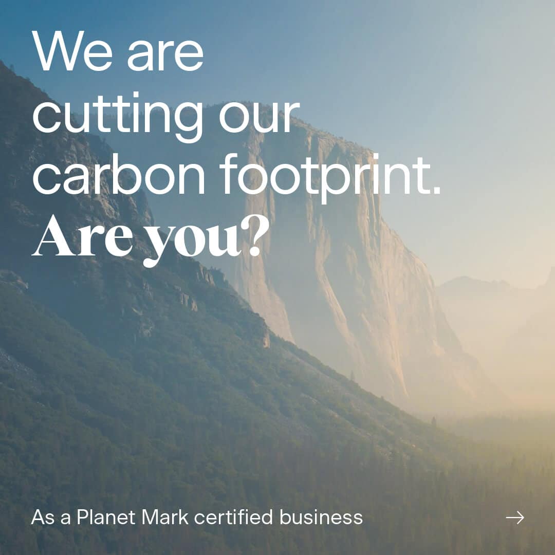 We’re thrilled to be working with @ThePlanetMark and making a positive impact by measuring our emissions and cutting our carbon footprint. We’re proud to be helping tackle the climate crisis through Planet Mark’s Business Certification. #SustainableBusiness #CarbonFootprint