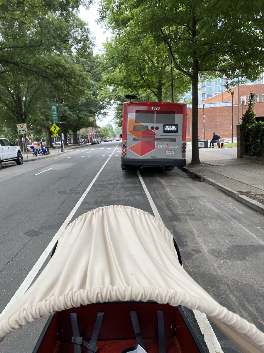 The bus: running
The driver: not present 
The route: not in service
The bike lane: blocked
<a href="/GoRaleighNC/">GoRaleigh</a> <a href="/RaleighTranspo/">Raleigh Transportation</a> <a href="/RaleighGov/">City of Raleigh</a> 
It’s a daily occurrence. Why is this acceptable to you?