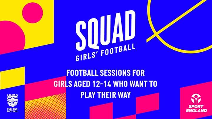 🌟 Squad Girls Football 🌟 

Starting this Saturday 🙂 

Do you have a girl age 12-14 in the family that would love to give football a go and meet new people? 

Are you a beginner that wants to improve skills, have fun and meet new people at the same time? 

More details 👇