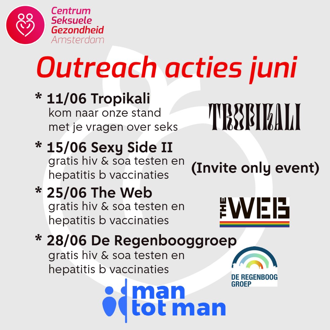 CSGA020's tweet image. Het is het begin van de hot girl summer🥵! Voor de komende maand hebben wij de volgende acties gepland:

Graag zien we je daar!

#outreach #csga020 #ggdamsterdam