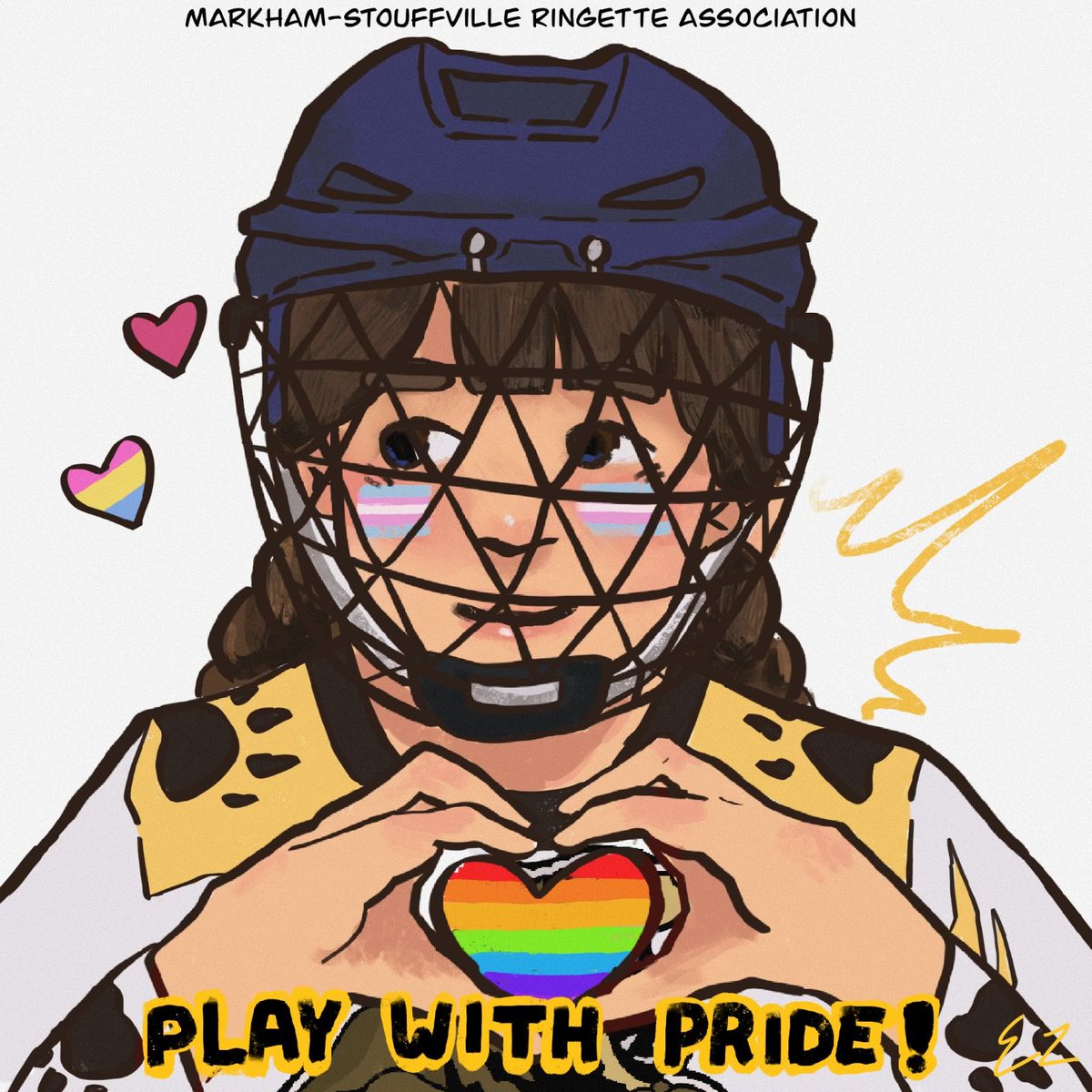 June is #pridemonth🌈Markham-Stouffville Ringette Association is proud to celebrate Pride Month and reflect on the contributions of 2SLGBTQI+ communities that participate in ringette. Ringette is an inclusive sport and MSRA welcomes all players to #playwithpride 🌈🏳️‍🌈🏳️‍⚧️🐻🐾🥅💛🖤