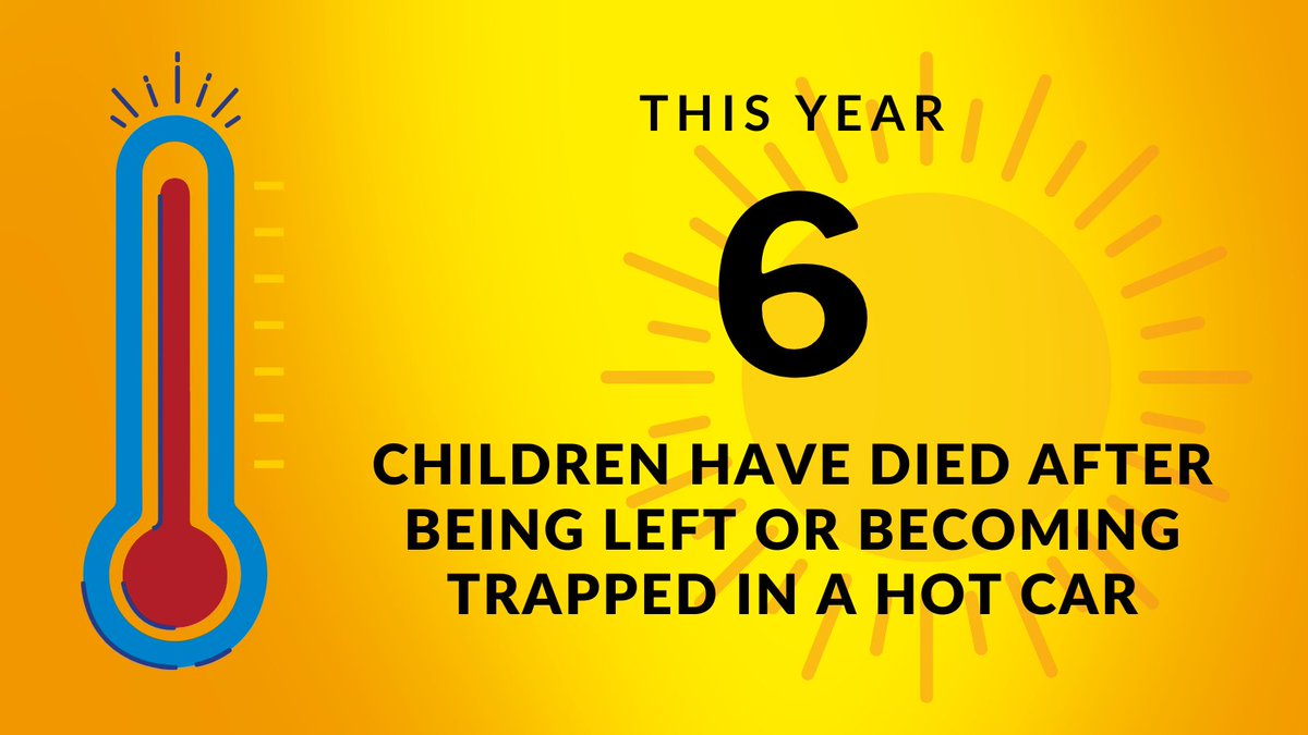Countless families and friends are affected by each one of these preventable deaths. 
❌ Never leave a child in a car alone.
👁️ Always check the back seat.
🔒 Lock unattended vehicle doors and keep keys out of reach.
#HeatstrokeKills #CheckForBaby