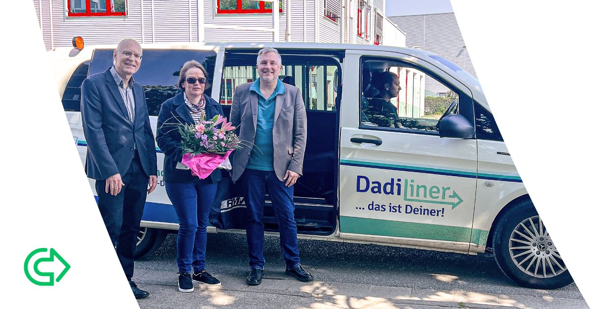 CleverShuttle (@clevershuttle) on Twitter photo 1️⃣0️⃣.0️⃣0️⃣0️⃣ Fahrgäste beim DadiLiner!
Seit rund 7 Monaten betreiben wir im Auftrag der #DADINA den #OnDemand-Verkehr im Landkreis Darmstadt-Dieburg.
Wir freuen uns, dass der DadiLiner in der Region gut ankommt.
<a href="/zuhauseimladadi/">LK Darmstadt-Dieburg</a> <a href="/RMVdialog/">RMV Dialog</a> 1️⃣0️⃣.0️⃣0️⃣0️⃣ Fahrgäste beim DadiLiner!
Seit rund 7 Monaten betreiben wir im Auftrag der #DADINA den #OnDemand-Verkehr im Landkreis Darmstadt-Dieburg.
Wir freuen uns, dass der DadiLiner in der Region gut ankommt.
<a href="/zuhauseimladadi/">LK Darmstadt-Dieburg</a> <a href="/RMVdialog/">RMV Dialog</a>