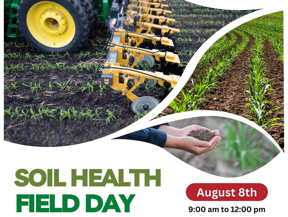 EOT_SWCD's tweet image. Join us August 8 for our soil health field day! There  will be multiple strip till equipment demos, as well as presentations by  U of M Extension, NRCS, and MDA. Find out more at eotswcd.org/agricultural or join the event on FB facebook.com/eotswcd #SoilHealth #OtterTailCounty