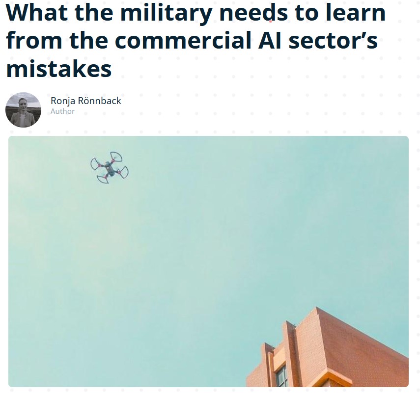 DecodeTech_EU's tweet image. Regulating AI is necessary sooner rather  than later. Major actors worldwide are taking actions, but one domain is  still something of a figurative minefield: military AI. 
👉Read our  latest article written by Ronja Rönnback decodetech.eu/post/what-the-…