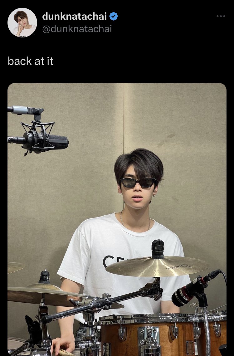 Hey yo! sup??? 🤟🏻🤟🏻
This is drummer Natachai
So cool😎
#dunknatachai #dunkmeow 
@dunknatachai 
N’Dunk                🤝🏻               P’Dunk