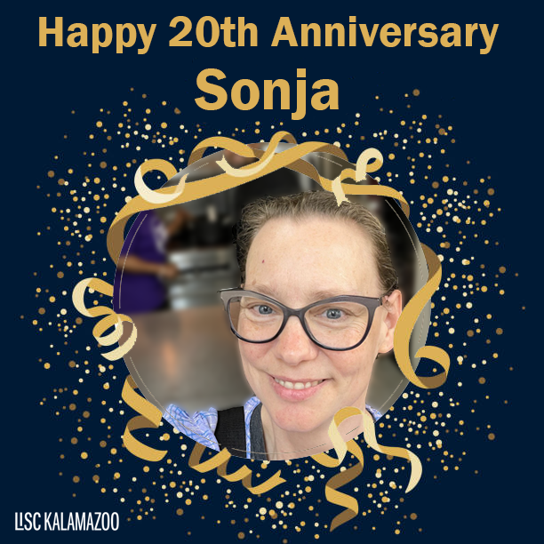 KzooLISC's tweet photo. Sending a huge CONGRATULATIONS to Sonja Dean today as she celebrates 20 years with LISC! Sonja, thank you for your continued service and dedication to the #KzooLISC #oneLISC family. https://t.co/uDkaY7VMQ1