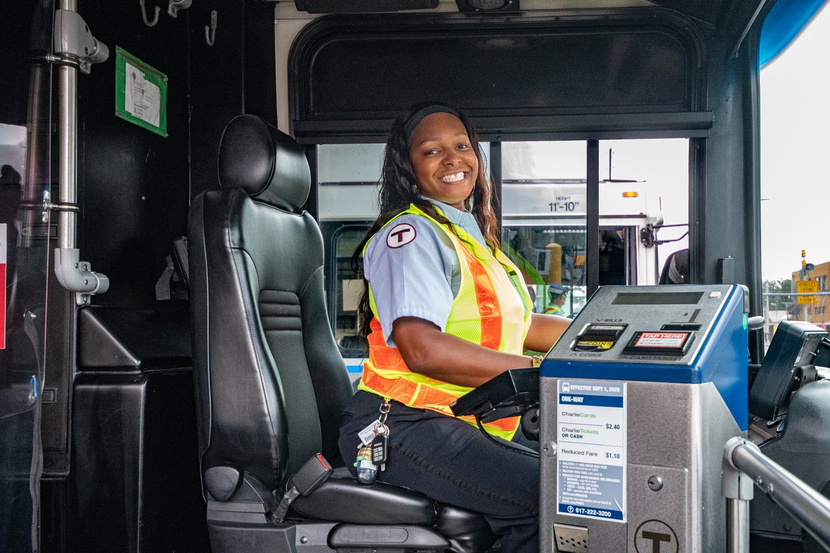 MBTA's tweet photo. We're now hiring bus operators as full-time positions to start, rather than part-time. Full-time hours + a $7,500 sign-on bonus for eligible candidates + CDL training included = an unbeatable opportunity.

Join us for a rewarding career with benefits: https://t.co/gfOm4rJBoV https://t.co/3EjRbWLzex