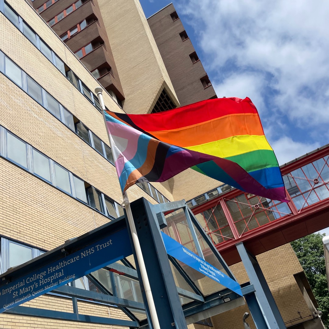Our Progress Pride flag is officially flying high across St Mary’s, Charing Cross and Hammersmith hospitals.  

We wish all our staff and patients celebrating, a very happy #PrideMonth 🏳️‍🌈