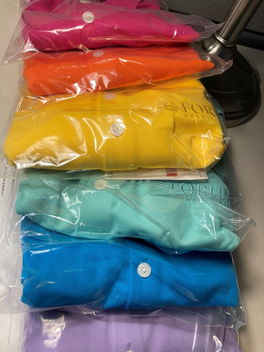Happy Pride Month!  FORUM apparel comes in all colors of the rainbow!
. 
. 
#pride #pridemonth #workapparel