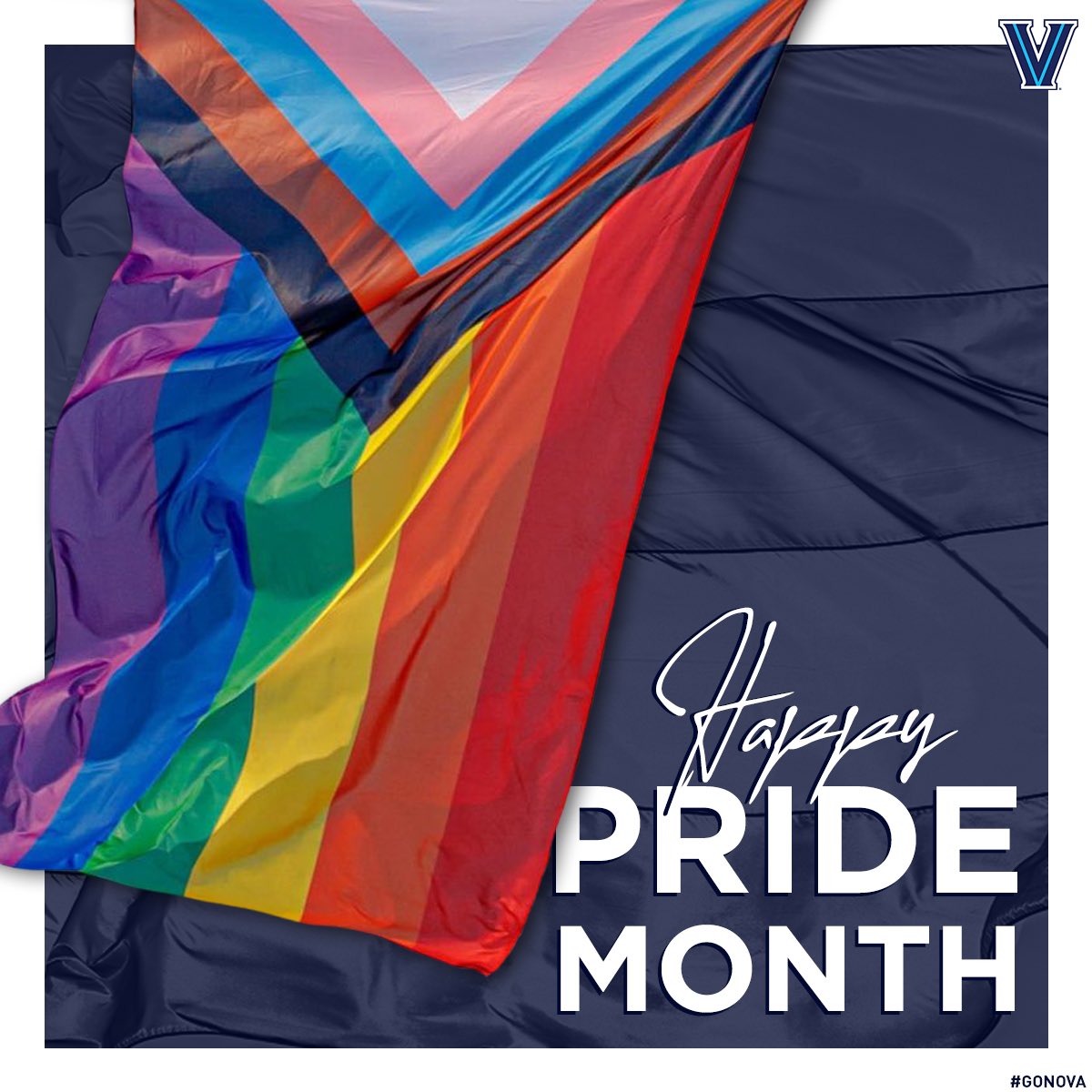 NovaAthletics's tweet photo. Villanova Athletics is committed to creating an environment where Wildcats can thrive, feel accepted, and safely compete. Join us in championing equity, respect, and inclusion for our LGBTQ+ community this Pride month and every day! https://t.co/xu004hNTfA
