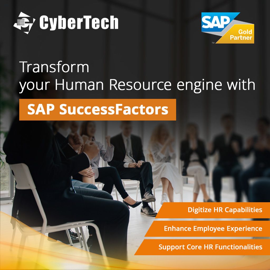 Looking for an efficient HR management solution to streamline your HR processes? Look no further! CyberTech presents tailored engagement models for the seamless implementation of SAP SuccessFactors.
Discover more: eu1.hubs.ly/H03Zhfz0

#successfactor #HRmanagement