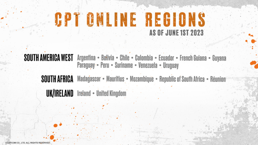 Aquí podemos ver la división de las regiones para el CPT online de Latinoamérica.

#SF6 #CPT2023 #Latinoamerica #StreetFighter6