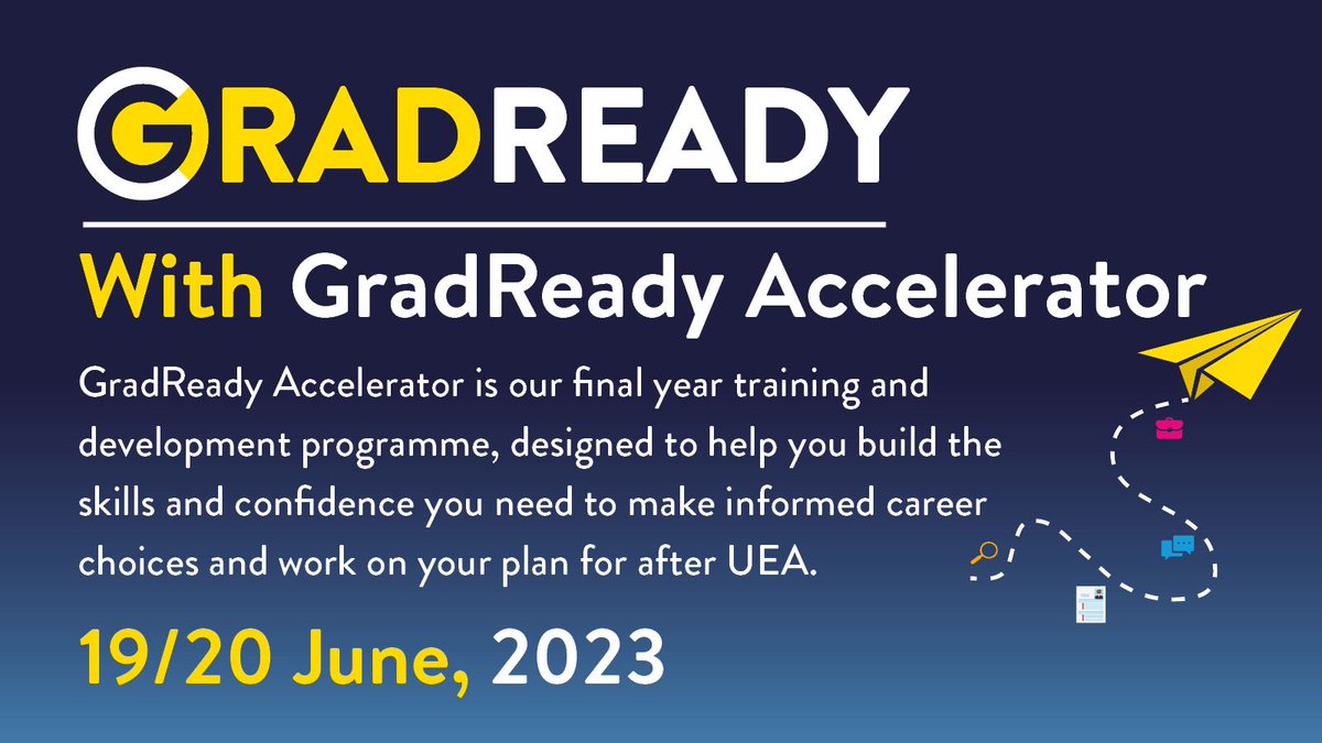 GradReady Accelerator is back for round two!

If you missed out on the first round, this is your chance to participate in a personalized course to help you build a career plan

Book your spot today 👉 bit.ly/3o4DRpn

#GradReady