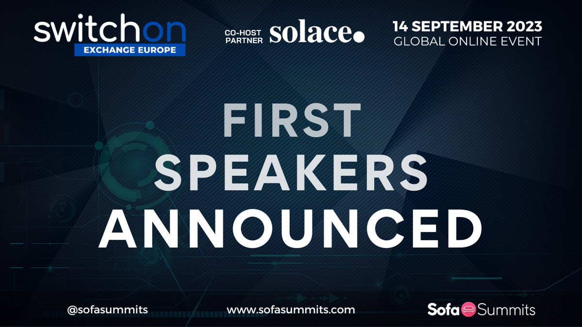 📣 First speakers are announced!

Have a look at who we're going to meet and discuss with this 14 September at the #EnterpriseArchitecture Show 👉 switchonconf.com/exchange-europe