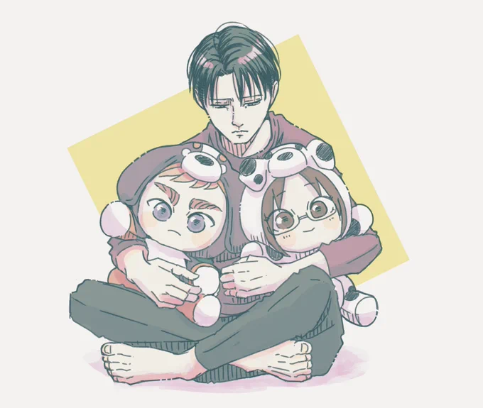 #ひらいて赤ブー  進の人 エルィン+リヴイ+ハジ 再掲エル+リ+ハ カップリングじゃない類だけど合ったらいいなぁの気持ち(願望)で...