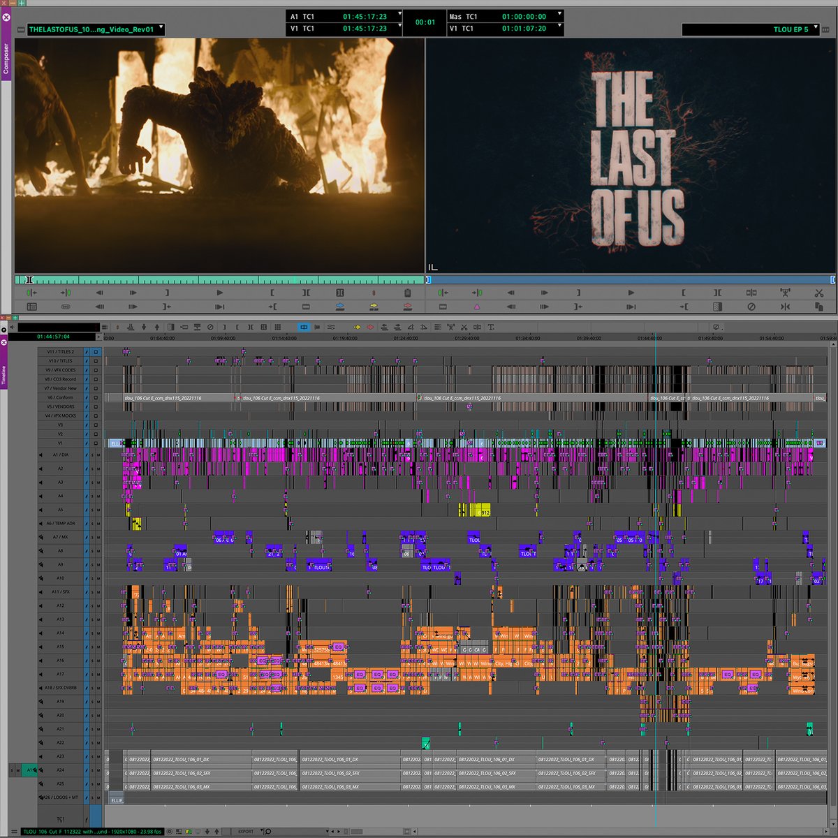 🎬 The Last of Us — Episode 5 “Endure and Survive”
📷 Edited by Timothy A. Good, ACE and Emily Mendez
▶️ avid.com/media-composer

 #thelastofus #timelinetuesday #timeline #editing #postproduction #mediacomposer #hbo #avid