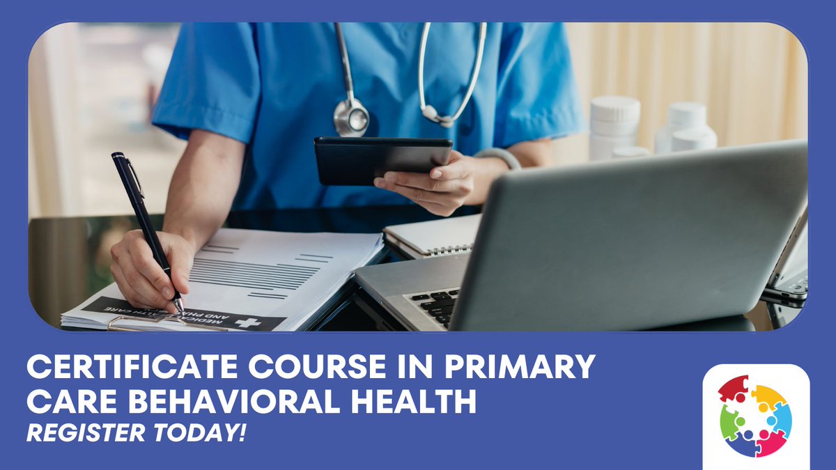UMassCIPC's tweet photo. Our PCBH course is designed to empower behavioral health specialists in integrated primary care. From orientation to integrated behavioral health models to addressing specific healthcare issues like substance use and depression, our course covers it all. https://t.co/dW5w0B3TCd https://t.co/vaaxzlDvg9