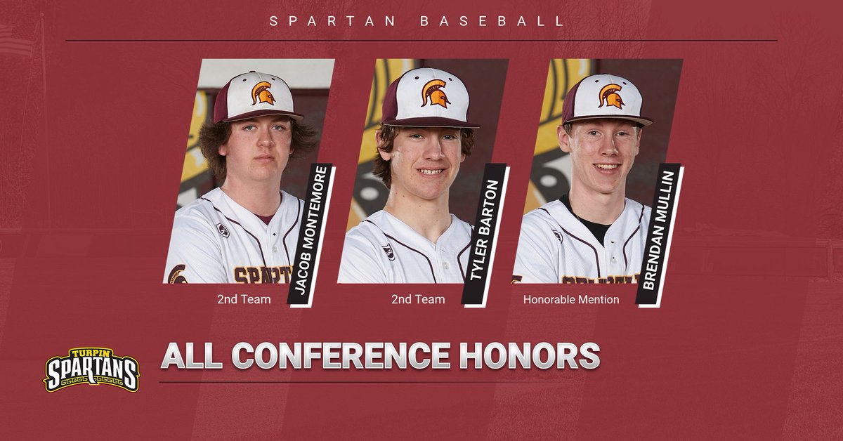 Turpin Spartans (@turpinspartans) on Twitter photo Baseball All-Conference Honors!⚾️
Congratulations Clark, Brad, Mitchell, Alex, Joe, Jacob, Tyler and Brendan, you're hard work paid off! It's great to see so much talent in our baseball program! <a href="/TurpinBase/">Turpin Spartans Baseball</a> Baseball All-Conference Honors!⚾️
Congratulations Clark, Brad, Mitchell, Alex, Joe, Jacob, Tyler and Brendan, you're hard work paid off! It's great to see so much talent in our baseball program! <a href="/TurpinBase/">Turpin Spartans Baseball</a>
