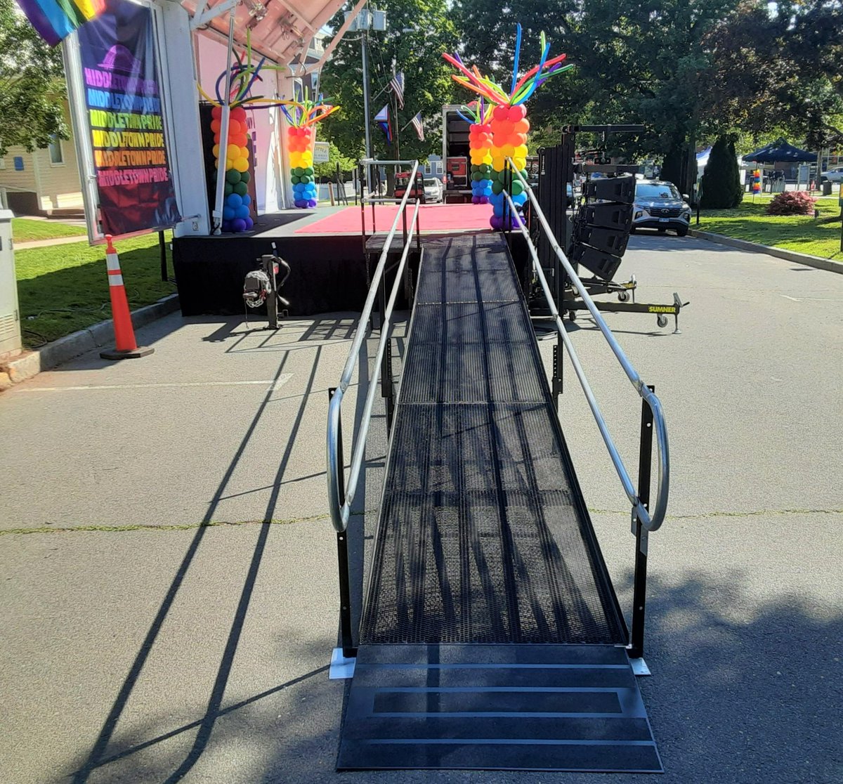 Amramp's tweet photo. June 1st kicks off #PrideMonth! Amramp (CT) installed this #ModularRamp #PrideFest last year and will be back in action this weekend!
Ensure your #Pride events are safe & #AccessibleForAll with https://t.co/FIxtYRlxsn!
#PwD #Accessibility #Inclusion https://t.co/KqfQgy10Ey