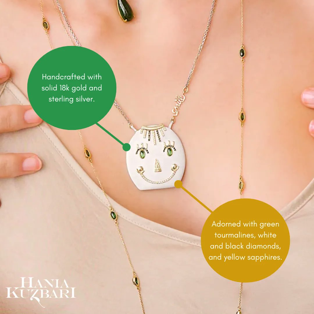 Get to know George. Click through to see the details behind this shining Smile necklace. buff.ly/3or5UQ5 

#jewelry #handcrafted #smile #jewelryaddict