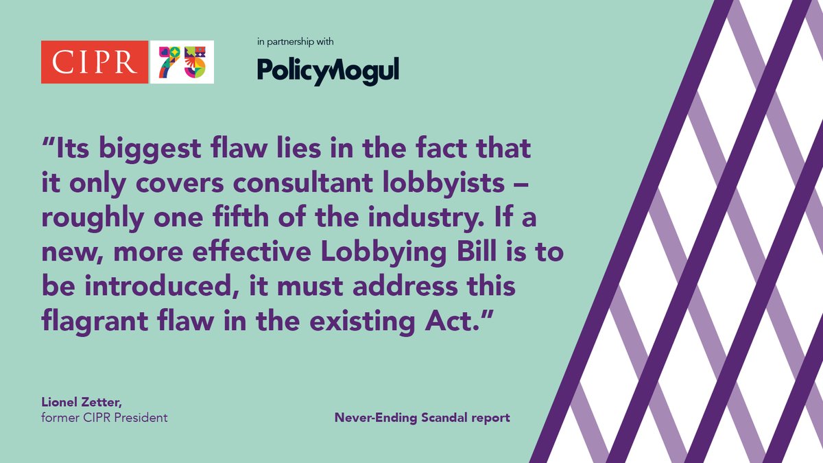 “Its biggest flaw lies in the fact that it only covers consultant lobbyists”  - <a href="/lionelzetter/">Lionel Zetter</a> on the inefficiency of the 2014 Lobbying Act.

To find out more on why lobbying legislation needs to be overhauled, download our Never-Ending Scandal report:

ow.ly/EKnS50OBI2L.