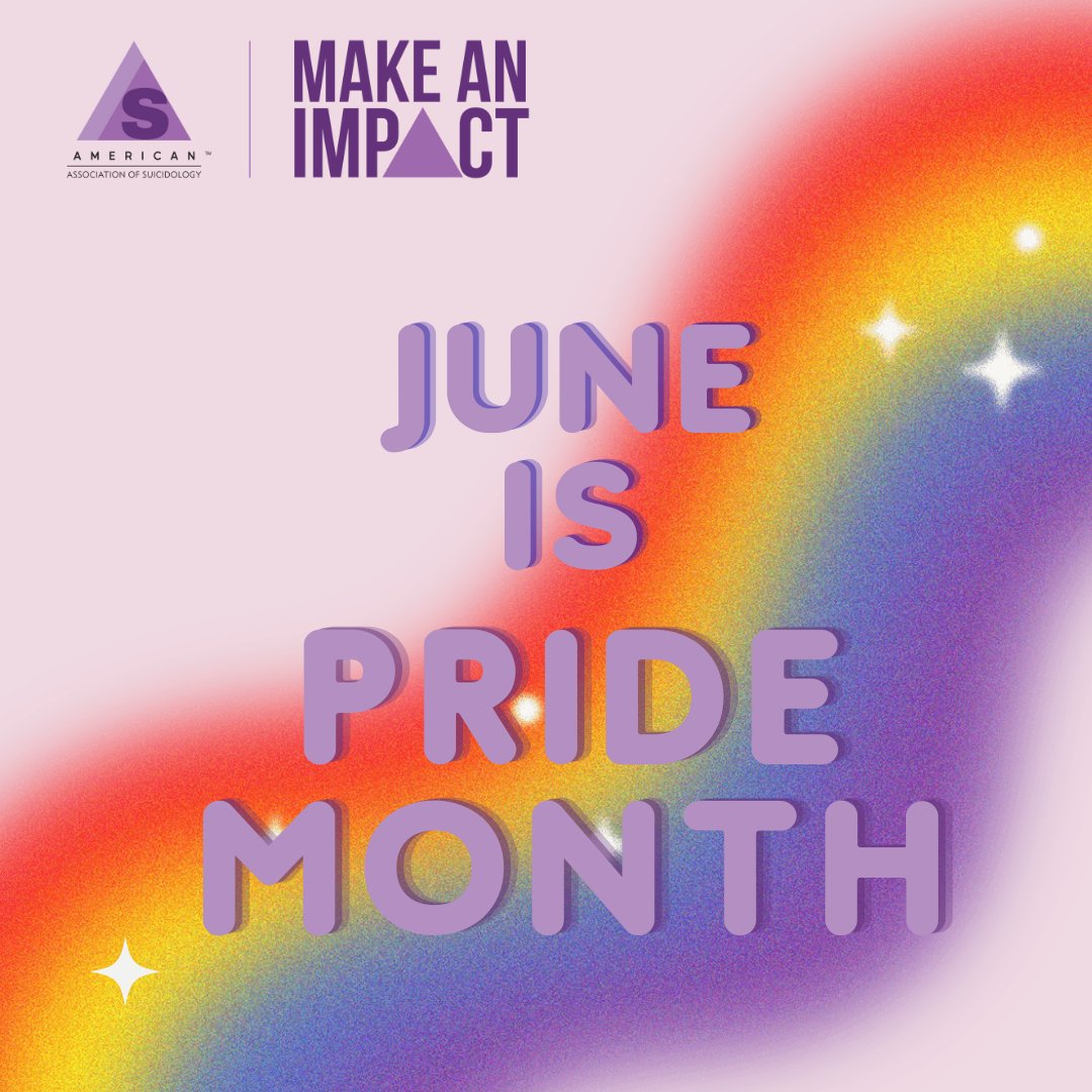 American Association of Suicidology (@aasuicidology) on Twitter photo During Pride Month and every month, we recognize that acceptance and support are crucial in preventing suicide among LGBTQ+ individuals. View our mental health resources for LGBTQ+ youth at suicidology.org/resources/lgbt… #AASMakeAnImpact During Pride Month and every month, we recognize that acceptance and support are crucial in preventing suicide among LGBTQ+ individuals. View our mental health resources for LGBTQ+ youth at suicidology.org/resources/lgbt… #AASMakeAnImpact