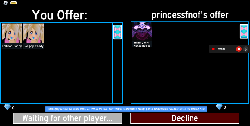 aszhue's tweet photo. 𝒫𝓇𝑜𝑜𝒻 45

with: 1015957374596567080 (jessilyn#6666)

me: 50K Bloxburg Cash
them: Whimsy Witch CORSET

∘∙•ʚɞ Blurred usernames for privacy reasons✿ https://t.co/NILOdXPoYB