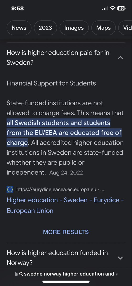 @plasticolicious @Derekjjjjj @SheStillResists @SenMullin In Sweden stress is that education is paid for across the board. Not which “Program of study” is worthy, ie. plastic surgery is special & should be paid for vs philosophy only paid for by student. Society needs Philosophers & Plastic Surgeons. Pay for all the higher education.