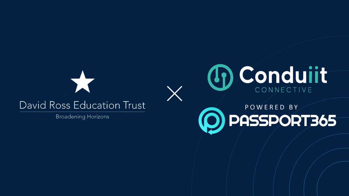 The <a href="/conduiit/">conduiit</a> #data journey has begun for the <a href="/DRETnews/">David Ross Education Trust</a>. 
Our <a href="/Passport_365/">Passport365 Sports Management Software</a> platform will support the use of real-time data in conjunction with #businessintelligence reporting to drive the delivery of world class #sport &amp; #leisure facilities. #partnership