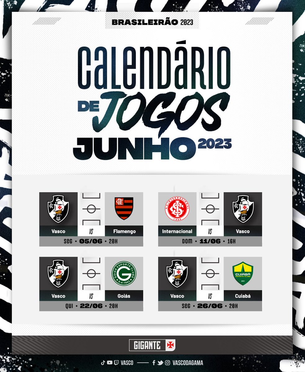 Vasco divulga calendário de jogos de dezembro »