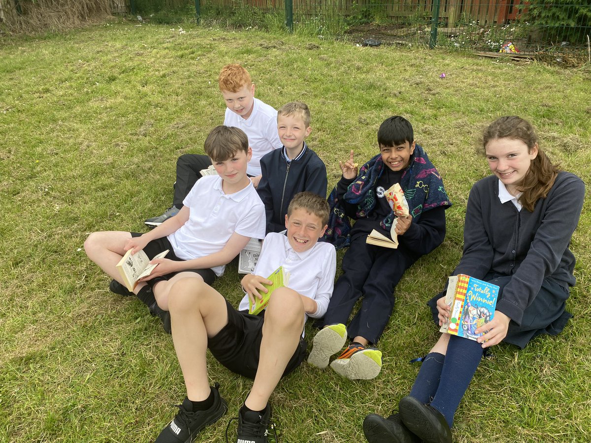 What a way to start June! A whole school family booknic. Our pitch and playground were full of busy readers! #funinthesun #readingtogether Thanks to everyone who could attend! :)