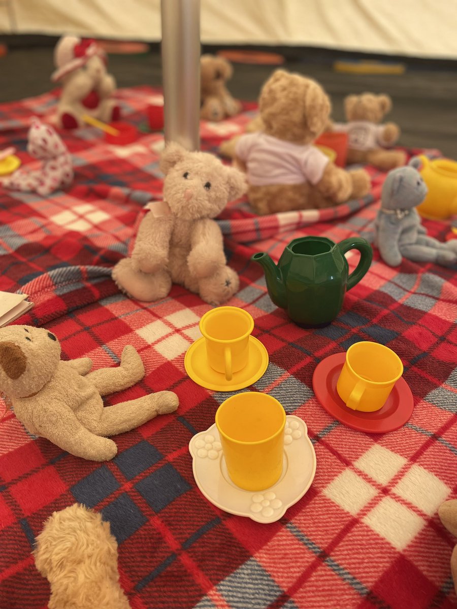 ClancyMiss's tweet image. It was lovely to see our new Primary 1s again today for our Teddy Bears Picnic🐻🧺☀️. The boys and girls enjoyed stories and games in our school tent, and @misscedwards @mrsharvey6789 and I can’t wait to do it all again tomorrow 🥰 #primary1transition
