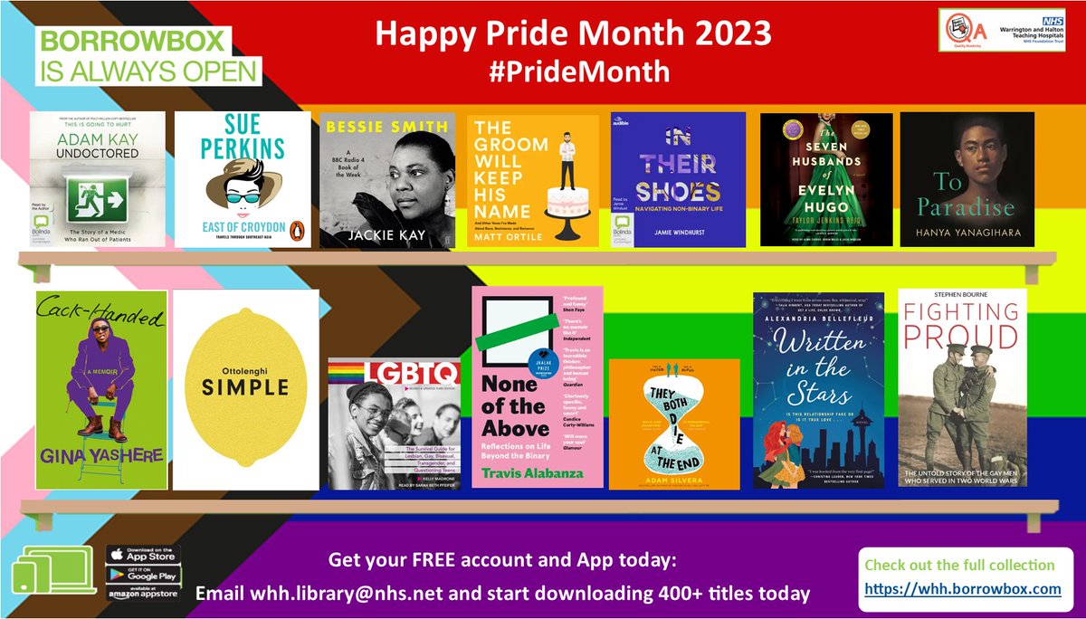 WHHQualityAcademy (@whhqualacademy) on Twitter photo Happy Pride Month β€οΈπ§‘ππππ All these plus many more free to download to all WHH Staff. Email whh.library@nhs.net today to get your free app and account. #PrideMonth2023 β€οΈπ§‘ππππ Happy Pride Month β€οΈπ§‘ππππ All these plus many more free to download to all WHH Staff. Email whh.library@nhs.net today to get your free app and account. #PrideMonth2023 β€οΈπ§‘ππππ