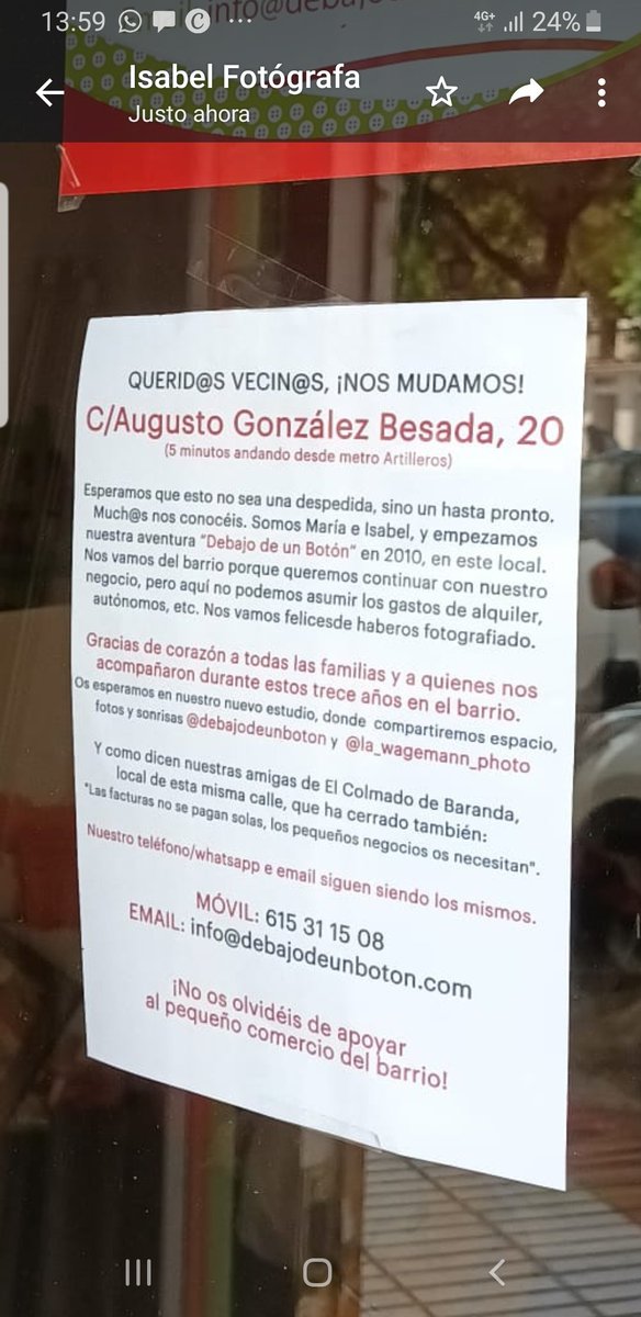 BarandaEl's tweet photo. Gracias vecinas por estos años. Gracias por nuestros ratos de charla Isabel ha sido todo un placer y un gusto conocerte y hacer barrio juntas.
Seguimos 😘 https://t.co/k5q1iTdiKb