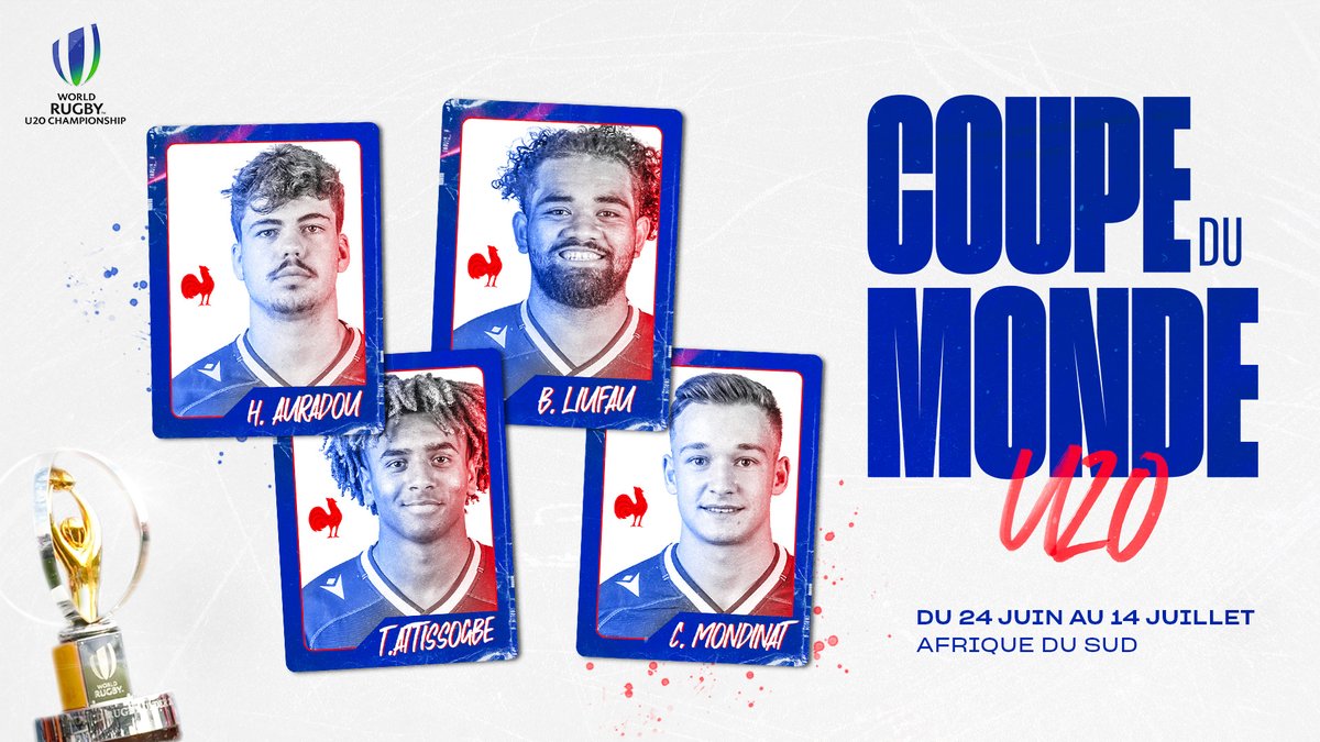 SectionPaloise's tweet photo. ๐ซ๐ท Quatre joueurs du Centre de Formation de la Section disputeront la Coupe du Monde U20 en Afrique du Sud ! Bonne chance ร ๐๐ฎ๐ ๐จ ๐๐ฎ๐ซ๐๐๐จ๐ฎ, ๐๐ซ๐๐ง๐ญ ๐๐ข๐ฎ๐๐๐ฎ, ๐๐ก๐ฬ๐จ ๐๐ญ๐ญ๐ข๐ฌ๐ฌ๐จ๐ ๐๐ et ๐๐ฅ๐ฬ๐ฆ๐๐ง๐ญ ๐๐จ๐ง๐๐ข๐ง๐๐ญ !
#HonhaSection #SectionFormation https://t.co/9KkpfEaUqB