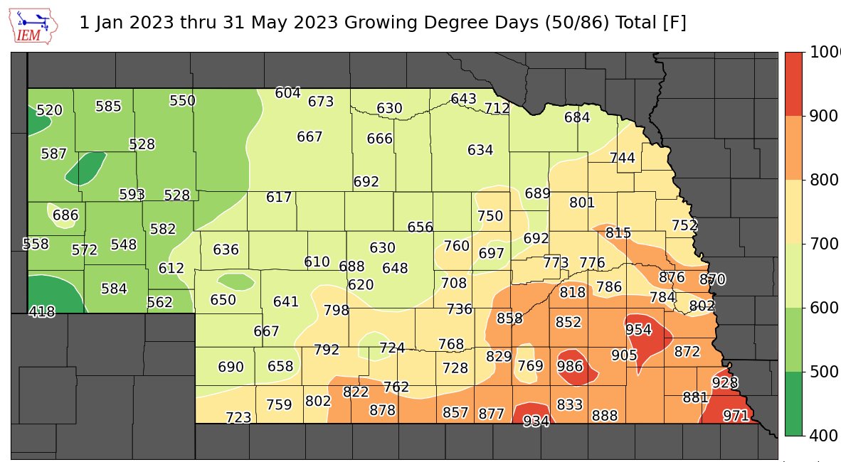 The $1 Billion dollar pest of the corn world, Corn Rootworm facts:
Egg hatch begins after 380 GDD have accumulated (Jan 1 current year start)
Peak egg hatch occurs between 684-767 GDD
Start root examinations 10-14 days after peak hatch