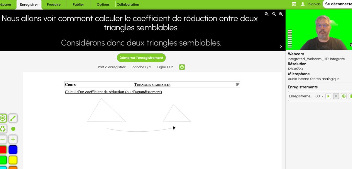 #V2. Un reboot tout en nouveautés et design de <a href="/PolymnyStudio/">Polymny Studio</a>.  Venez tester la création de vidéos pédagogiques et formatives avec le tout nouveau prompteur. Essayez le vumètre. Ajoutez un fond audio. Et bien plus encore sur polymny.studio