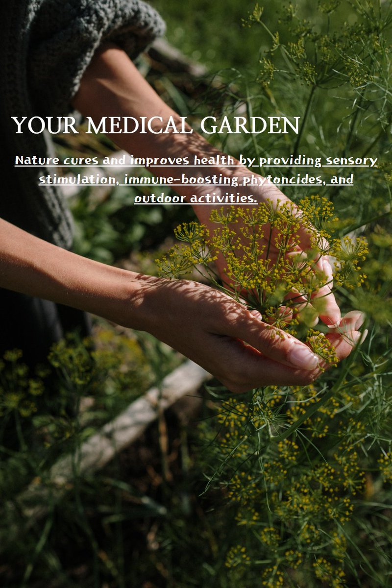 FOR YOUR HEALTH
digistore24.com/redir/379812/O…
Nature cures and improves health by providing sensory stimulation, immune-boosting phytoncides, and outdoor activities.#medicalgarden #medicinalgarden #herbalgarden  #healinggarden #medical #medicine #health #healthcare #doctor
#gardening