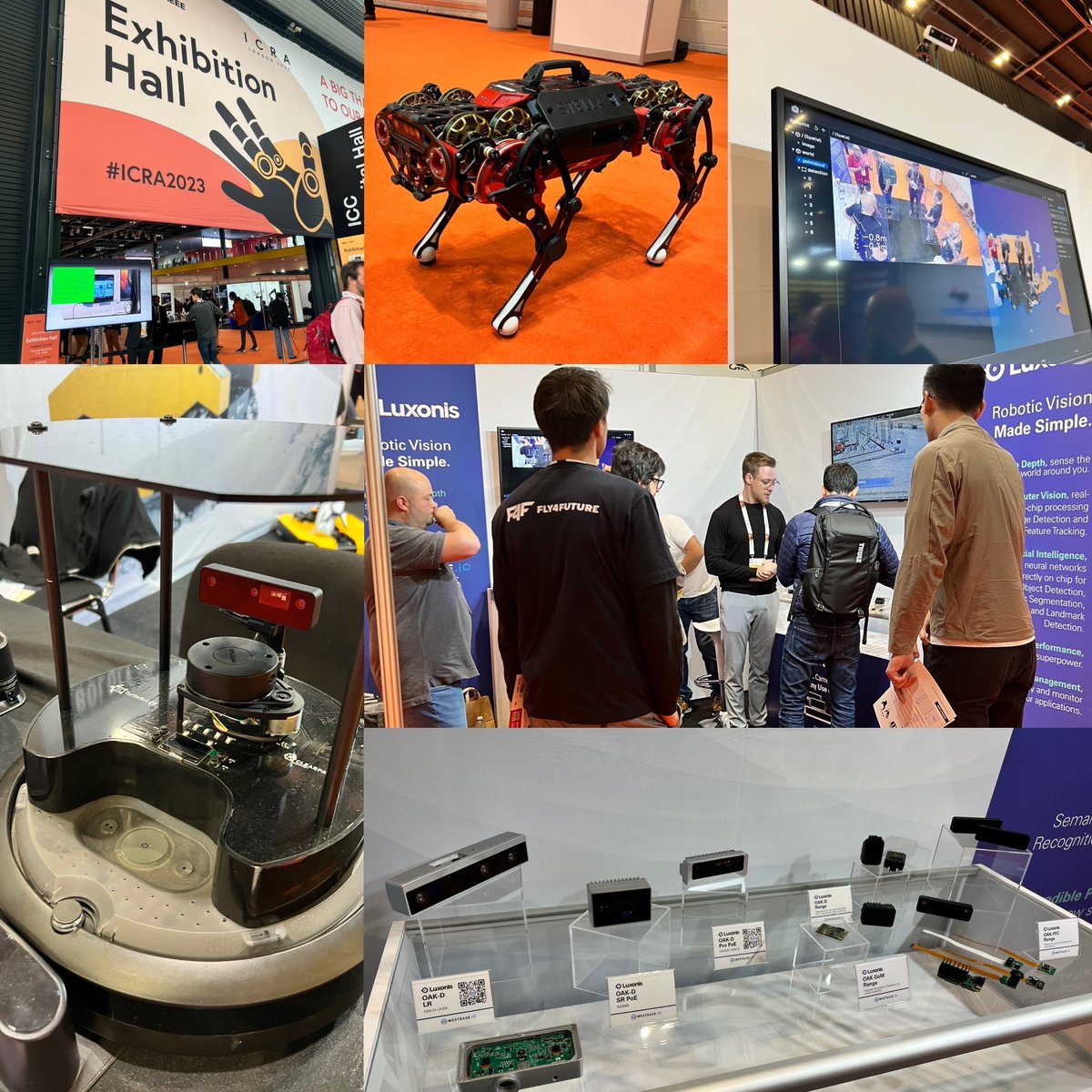 We’re into the final few hours at #ICRA2023 so don’t miss your chance to find out about <a href="/luxonis/">Luxonis | Robotic Vision</a> Robotic Vision cameras! With on-chip Machine Learning, a wide range of hardware options, &amp; open source software with 250+ trained models, why wouldn’t you want to know more? 😉