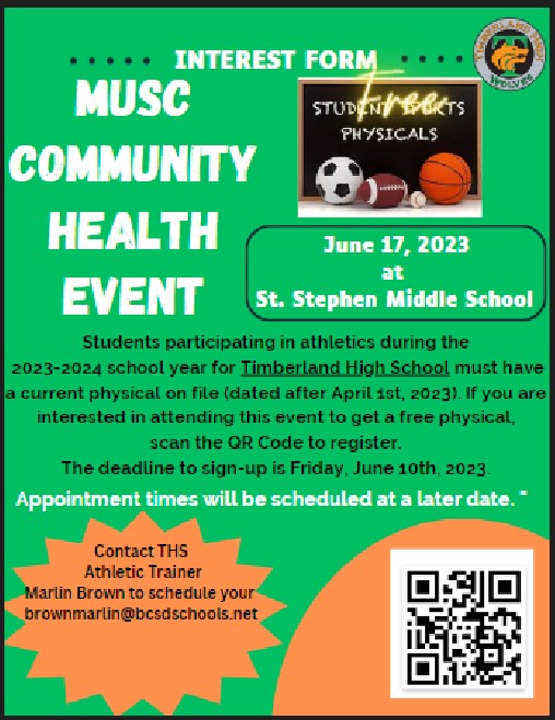 Timberland Wolves (@timberlandhs) on Twitter photo Attention students interested in participating in all Athletics for the 2023-24 school year! Attention students interested in participating in all Athletics for the 2023-24 school year!