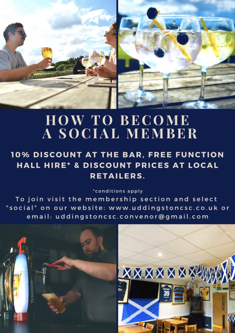 We would like to remind all who use the facility that you are required to have at least a social membership. 

You can sign up via uddingstoncsc.co.uk.

Please do not be offended when a member of staff asks you for your membership details.

<a href="/UddyCricket/">Tunnock's Uddingston</a> 
<a href="/UddyHockey/">Uddingston Hockey</a> 
<a href="/UddyRFC/">Uddingston RFC</a>