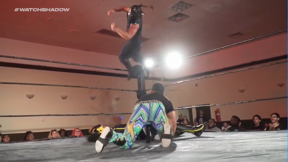 metal0515's tweet image. Three Way match by Super Sensei/Mantequlla/Ninja Mack was at a very high level, a hell of a match #WATCHSHADOW