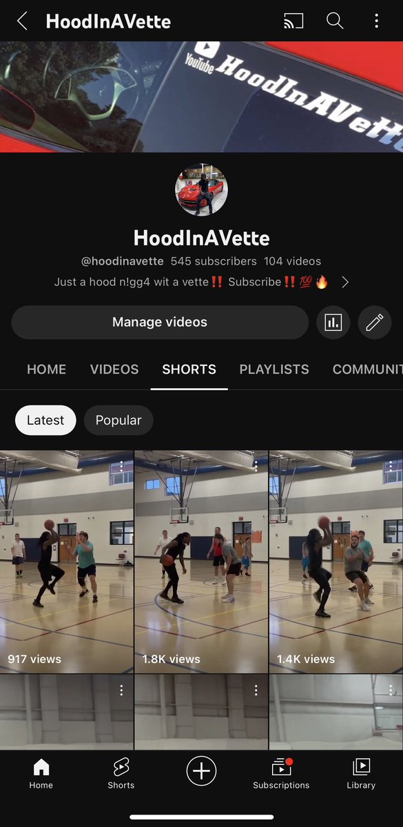 HoodInAVette's tweet photo. Help me reach 600 subscribers on YouTube! If you fw basketball clips and cars and real niggas hit dat subscribe button‼️😈💯🔥 #GoingUp🚀📈 @Ballislife #BallisLife #StreetBaller #Basketball #StepBackGod https://t.co/DOrs6eTq4x