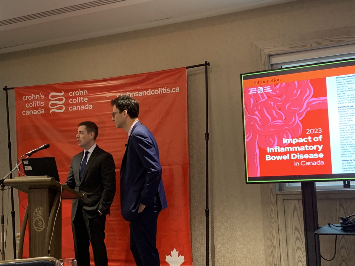 Our co-Chairs of <a href="/getgutsycanada/">Crohn's and Colitis Canada</a>’s 2023 Impact of IBD in Canada report kickstarting the launch of the report in Calgary. Thanks to the 100+ contributors. Truly a collaborative effort! ⁦<a href="/ericbenchimol/">Eric Benchimol</a>⁩ ⁦<a href="/gilkaplan/">Gil Kaplan MD MPH</a>⁩ ⁦@laura_targownik