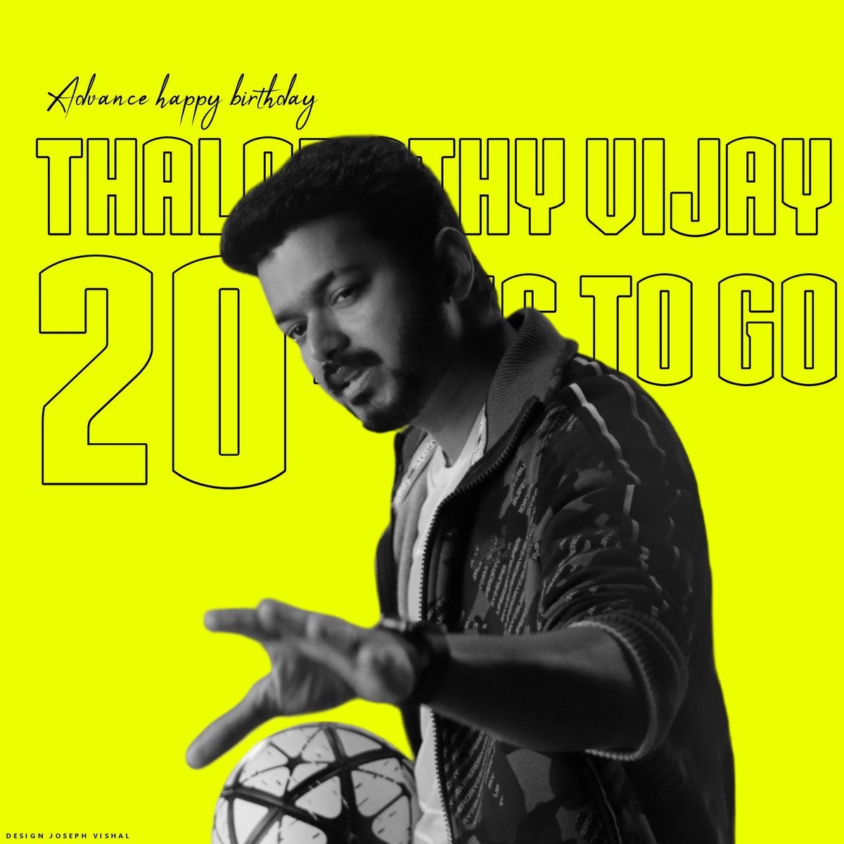 VishaalOffcl's tweet image. Countdown DP Design! 💛✨
#20DaysToGo #Bigil

#ThalapathyVijay • #Leo • @ActorVijay