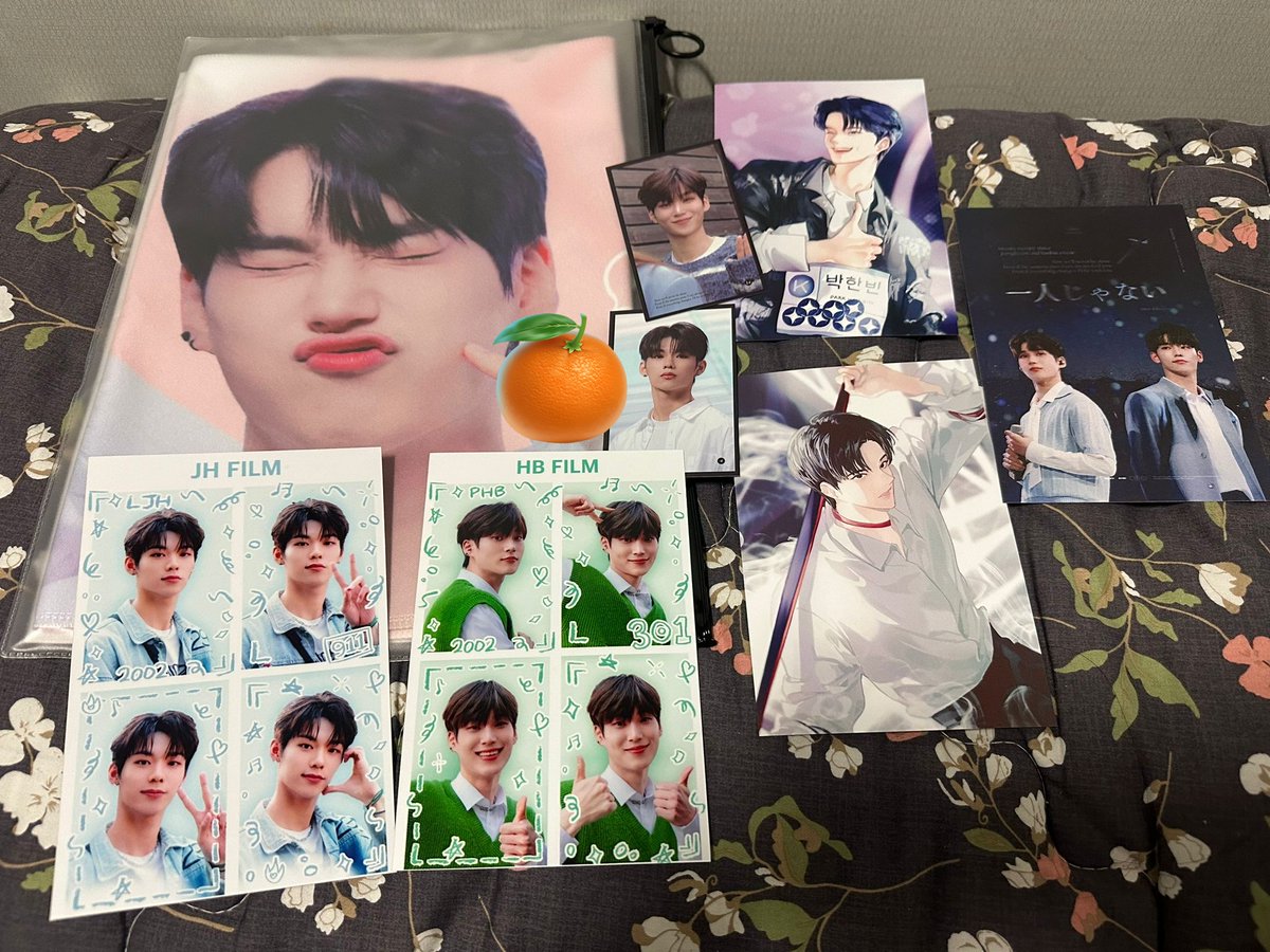 SECURED THE GOODIES TODAY AAAA I'm the happiest today thank you @hanbinnadan & @abcdeobizen 🩵🥹
